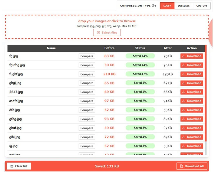 Preview kompres compressor.io