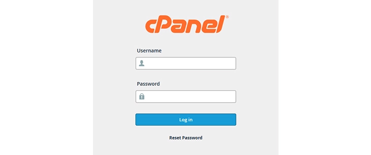 halaman login cpanel