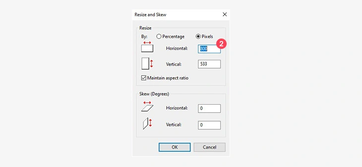 Mengubah resolusi foto pada aplikasi Paint